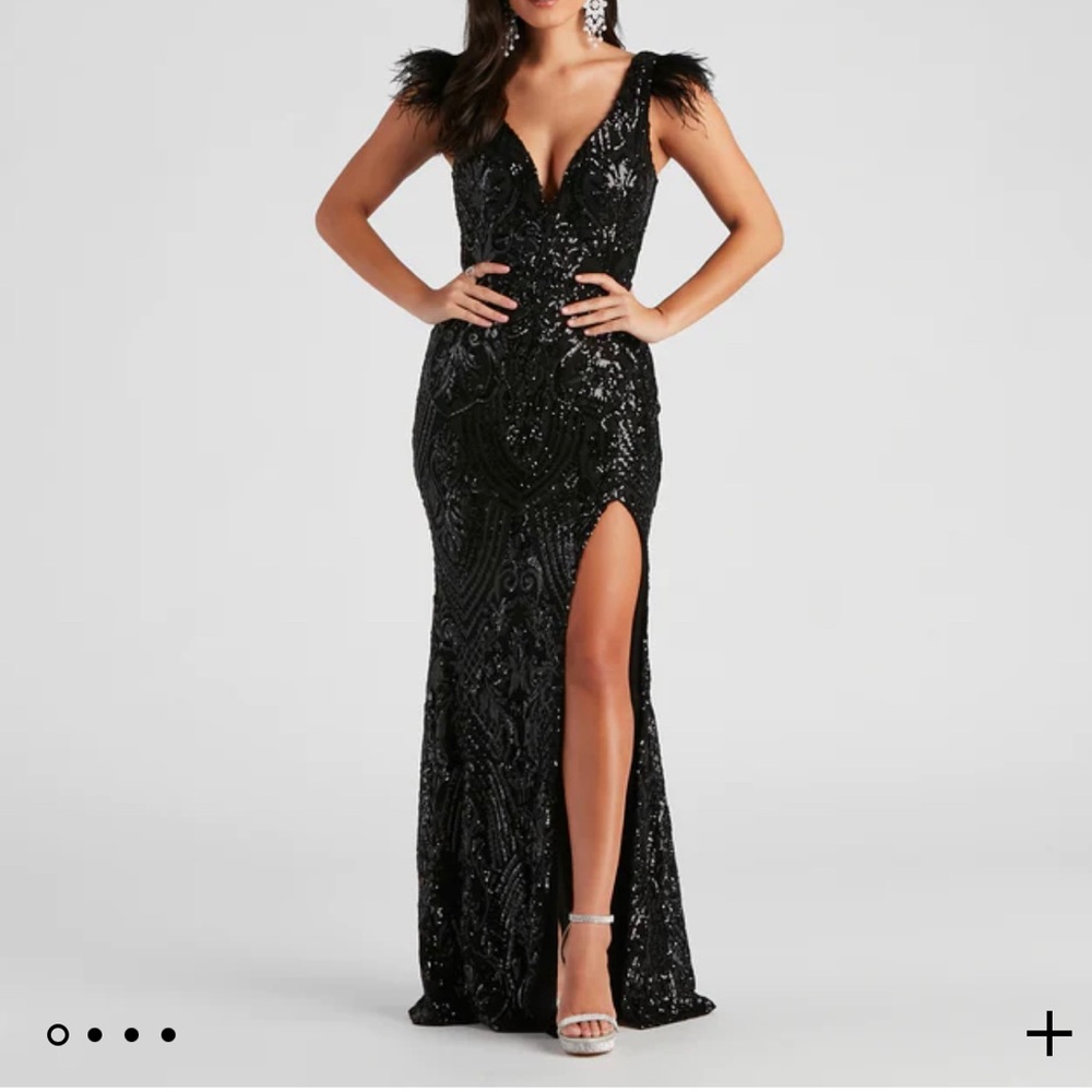 Windsor black sequin formal dress